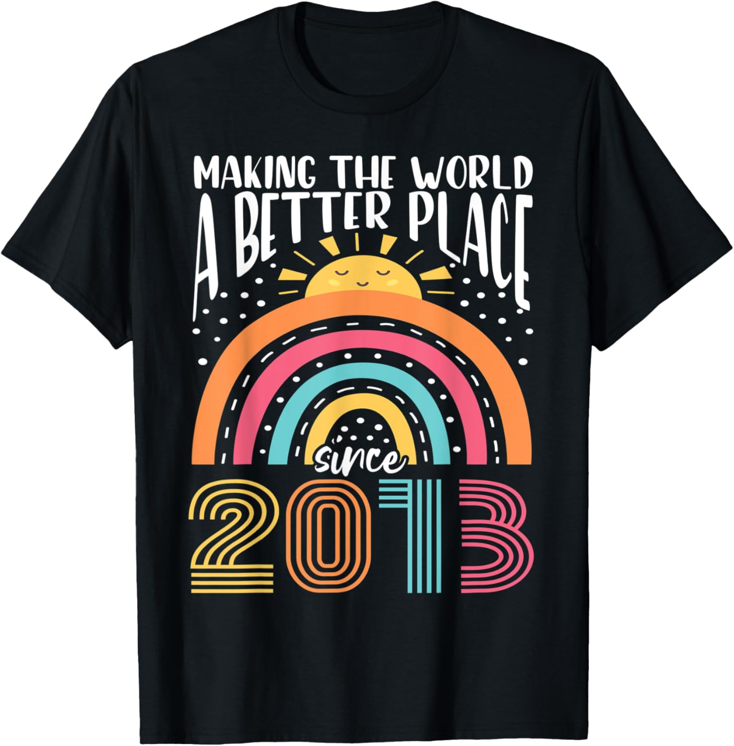 10 Birthday Making the world a better place since 2013 Apparel | Top Conversion Title | Top Rated Comfort