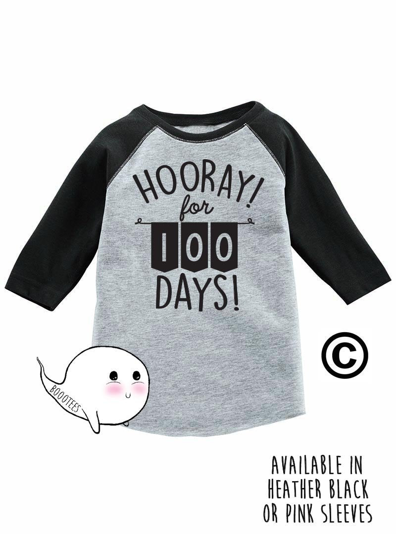 100 Days of School Shirt Kids Toddler T Shirt T Tee Girl Boy 1st Grade Kindergarten Son Daughter Party Teachers Raglan Baseball Tee Graphic Tee – Fan Favorite · Must-Have Style