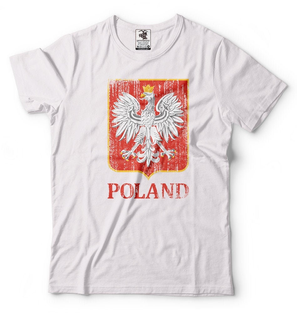 Poland T shirt Polish heritage Independence Day Shirt Poland Coat of Arms Eagle Shirt Graphic Tee – Soft Feel · Must-Have Style