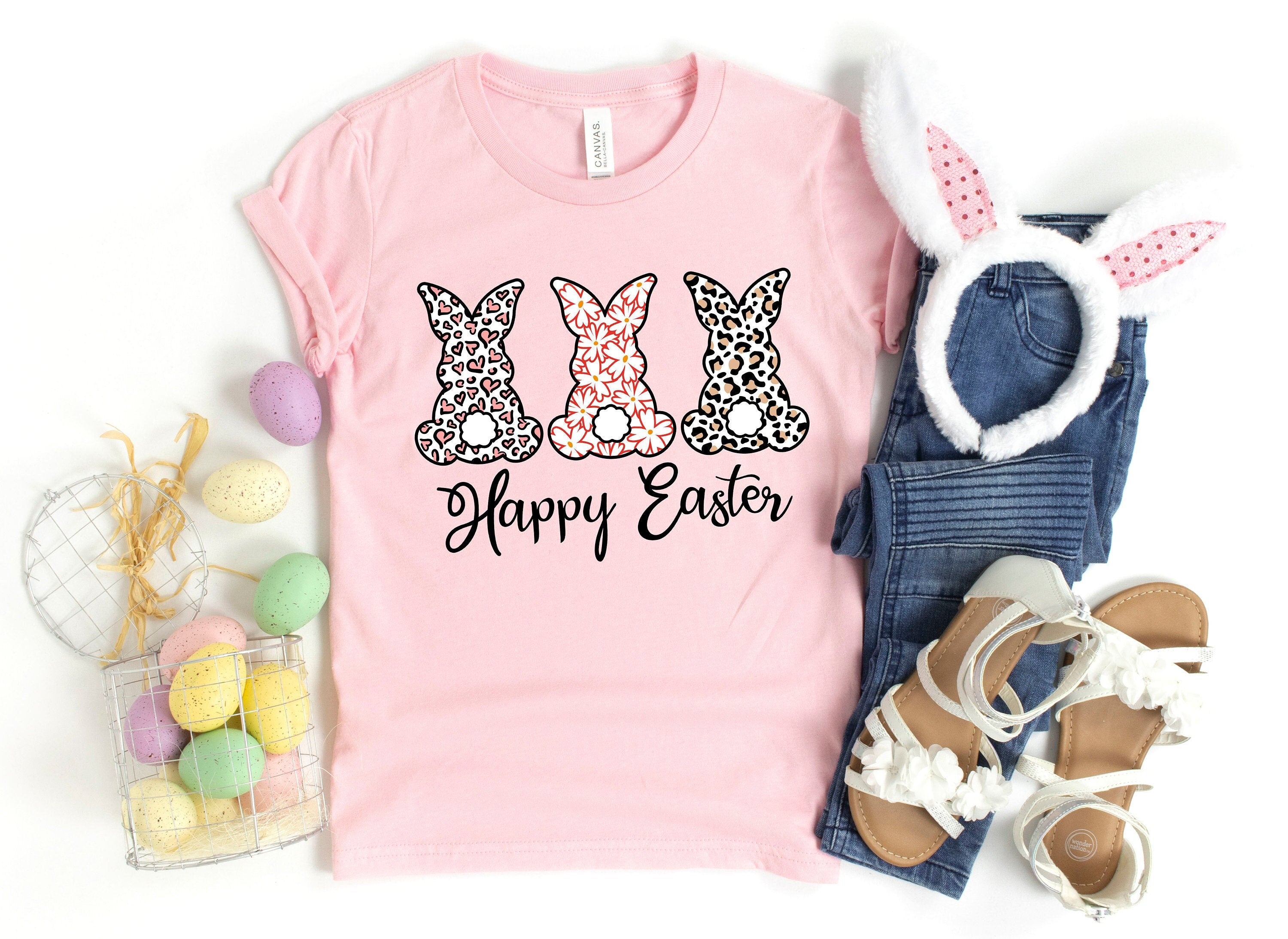 Happy Easter ShirtWomens Easter ShirtEaster DayEaster Bunny ShirtEaster Family ShirtEaster Matching ShirtEaster Shirt Graphic Tee – Aesthetic Look · High-Quality Print
