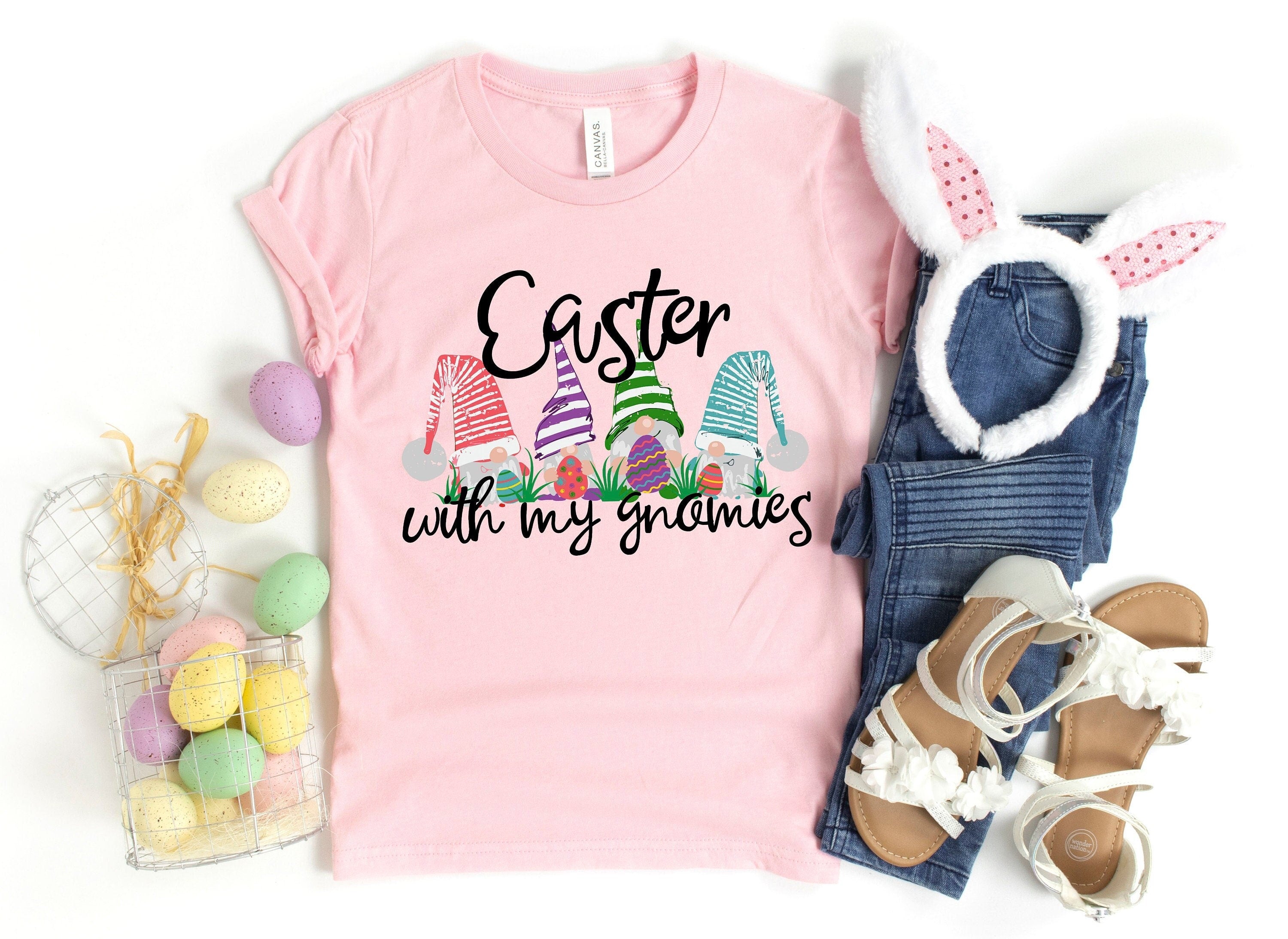 Easter With My Gnomies Shirts Easter Shirt Easter 2021 Shirts Happy Easter Shirt Family Easter Shirts Cute Easter Shirts Easter Day Graphic Tee – Everyday Comfort · Trending Graphic Apparel