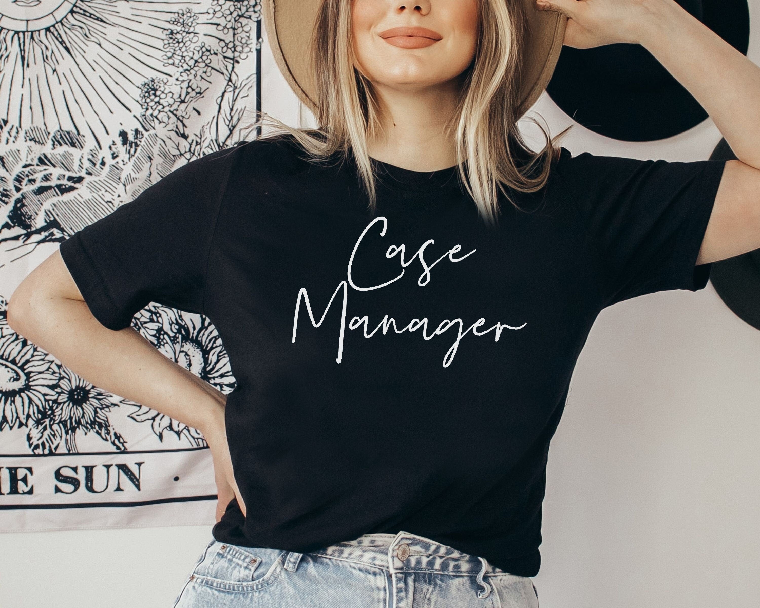 Case manager shirt sweatshirt hoodie tank top long sleeve gift caseworker future graduation gift Hoodie – Soft Feel · Perfect For Daily Wear