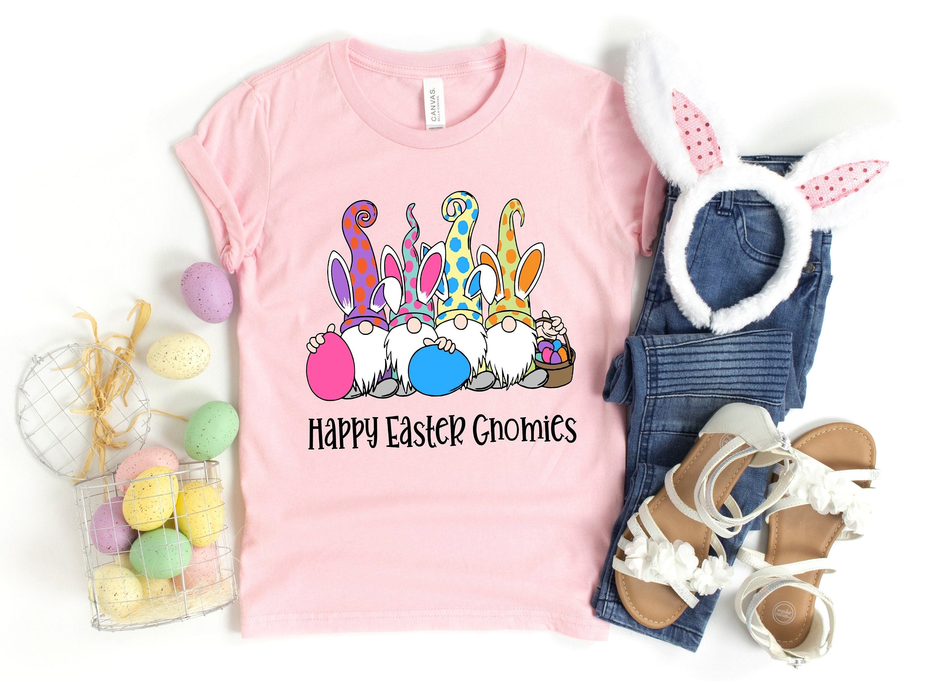 Happy Easter Gnomies Shirt Easter Gnome Shirt Happy Easter Shirt Cute Easter Shirt Gift For Easter Day Peeps Easter Shirt Graphic Tee – Aesthetic Look · Perfect For Daily Wear