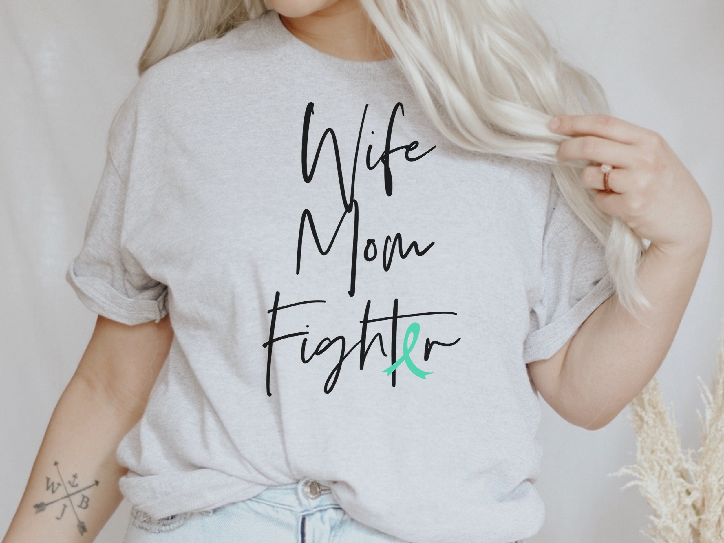 Ovarian cancer shirt long sleeve sweatshirt hoodie tank top mask gift Wife Mom Fighter teal ribbon ovarian cancer awareness Hoodie – Warm & Stylish · Perfect For Daily Wear