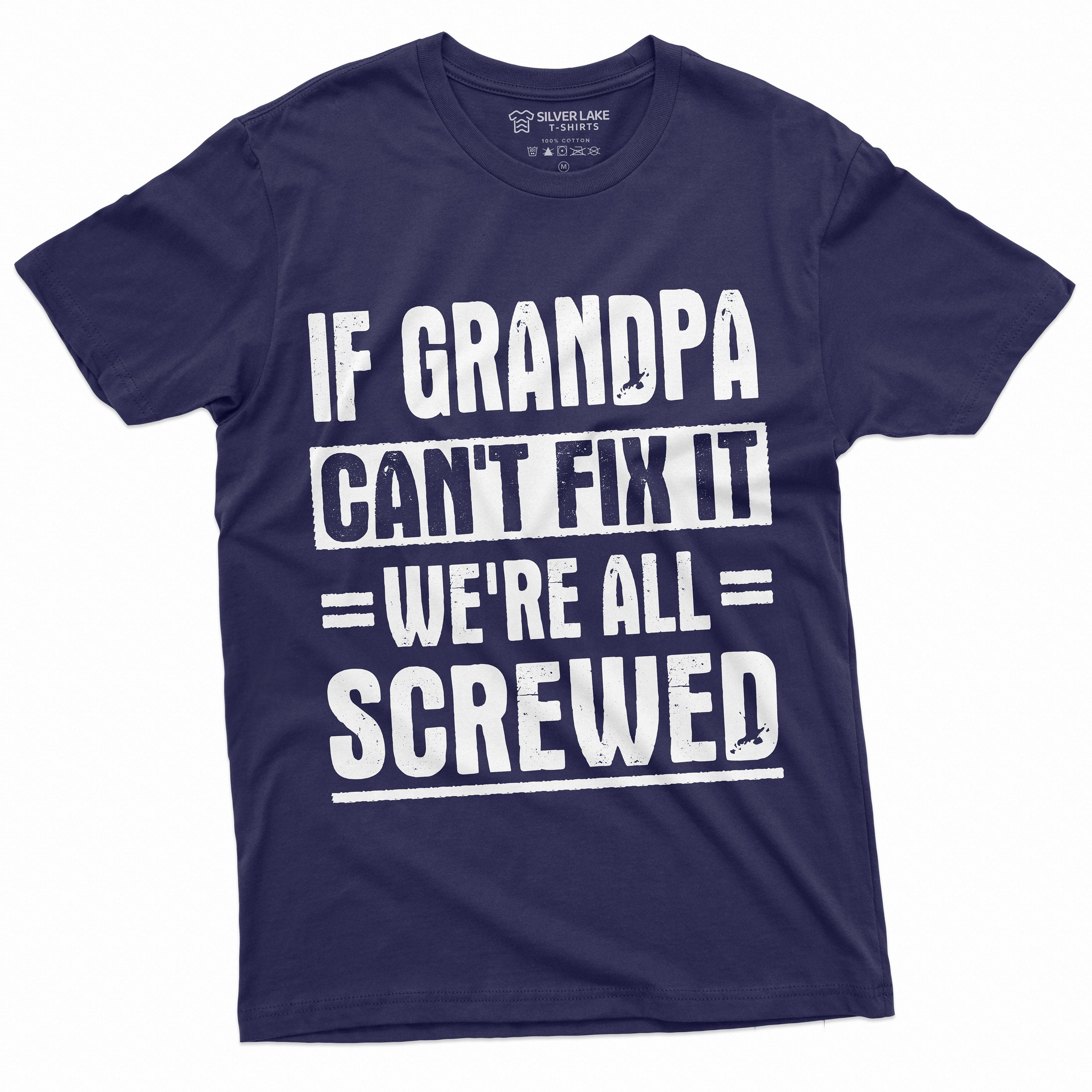 Men39s Grandpa Fix It Funny Shirt Gift for grandfather Birthday Anniversary father39s day Shirts Ideas For Him Humor Saying Tee Graphic Tee – Aesthetic Look · Top Pick For Any Outfit