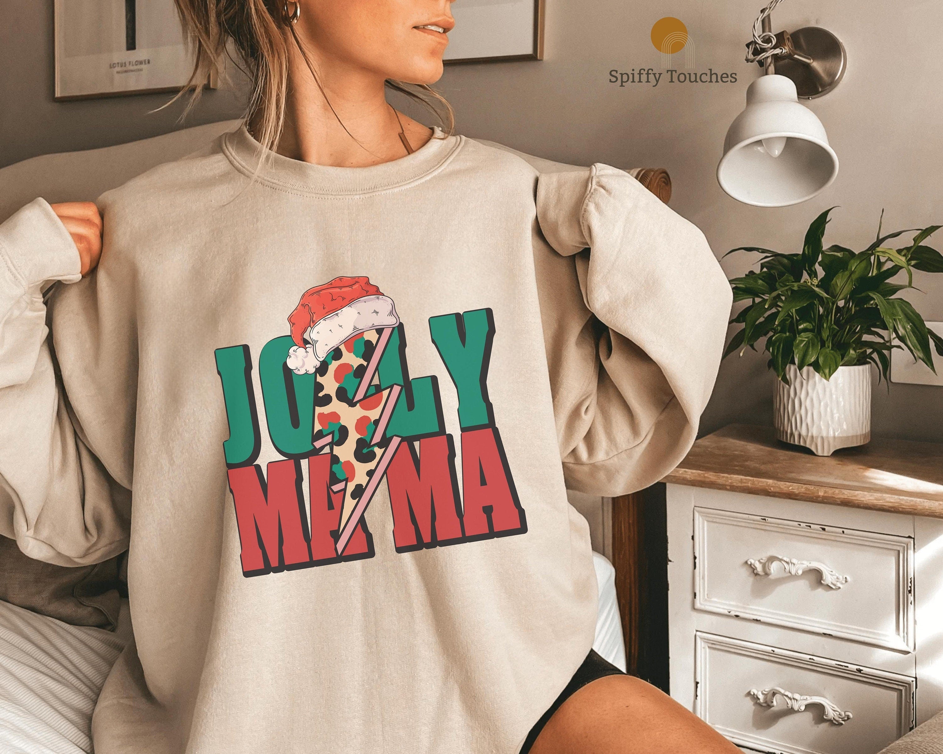 Holiday Fashion Funny Christmas Sweater Jolly Mama Xmas ChristmasUgly Christmas Sweater women Holiday ApparelHoliday Sweaters For Women Graphic Tee – Aesthetic Look · Must-Have Style