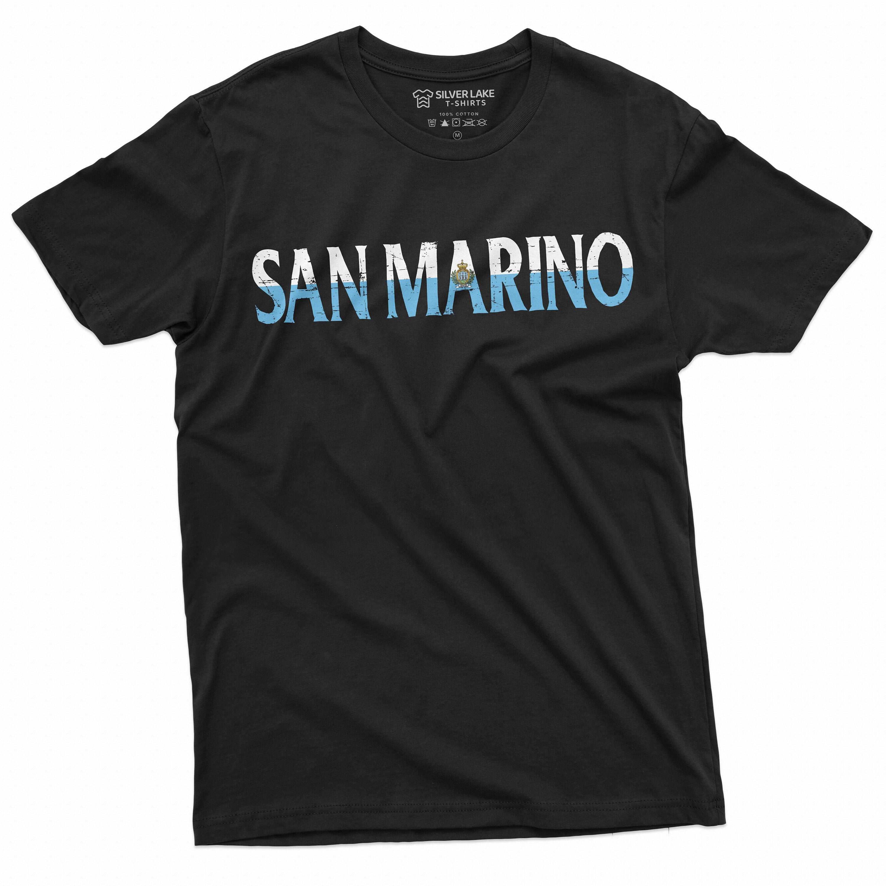 Men39s San Marino T shirt Europe San Marino Country Flag coat of arms tee shirt Graphic Tee – Warm & Stylish · High-Quality Print