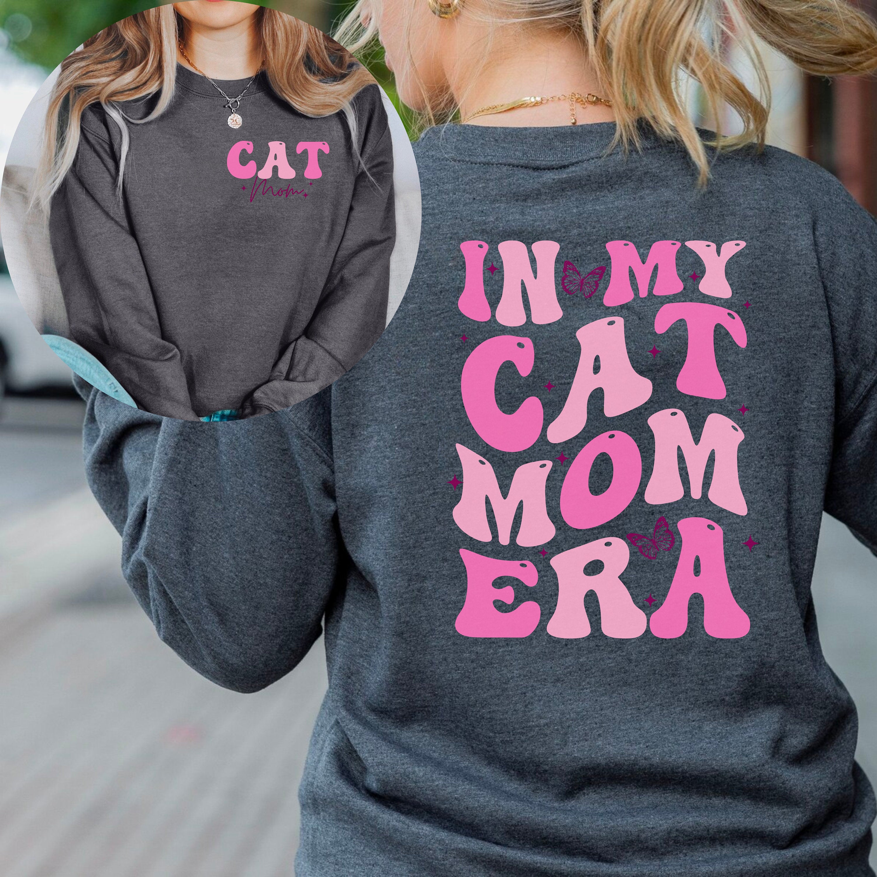 In My Cat Mom Era Sweatshirt Custom Cat Shirt Cat Mom Sweatshirt Cat Lover Gift Cat Mom Gift Crazy Cat Lady Cat Mama Shirt Sweatshirt – Bold Style · High-Quality Print