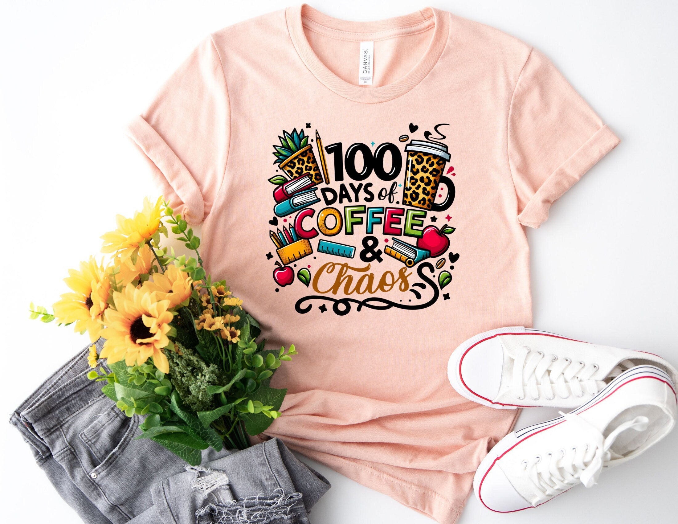 100 Days Of School Shirt 100th Day Of School 100 Days Of Hearts Shirt Hearts 100th Day 100 DaysShirt Celebrate 100th Day Shirt Graphic Tee – Fan Favorite · Perfect For Daily Wear