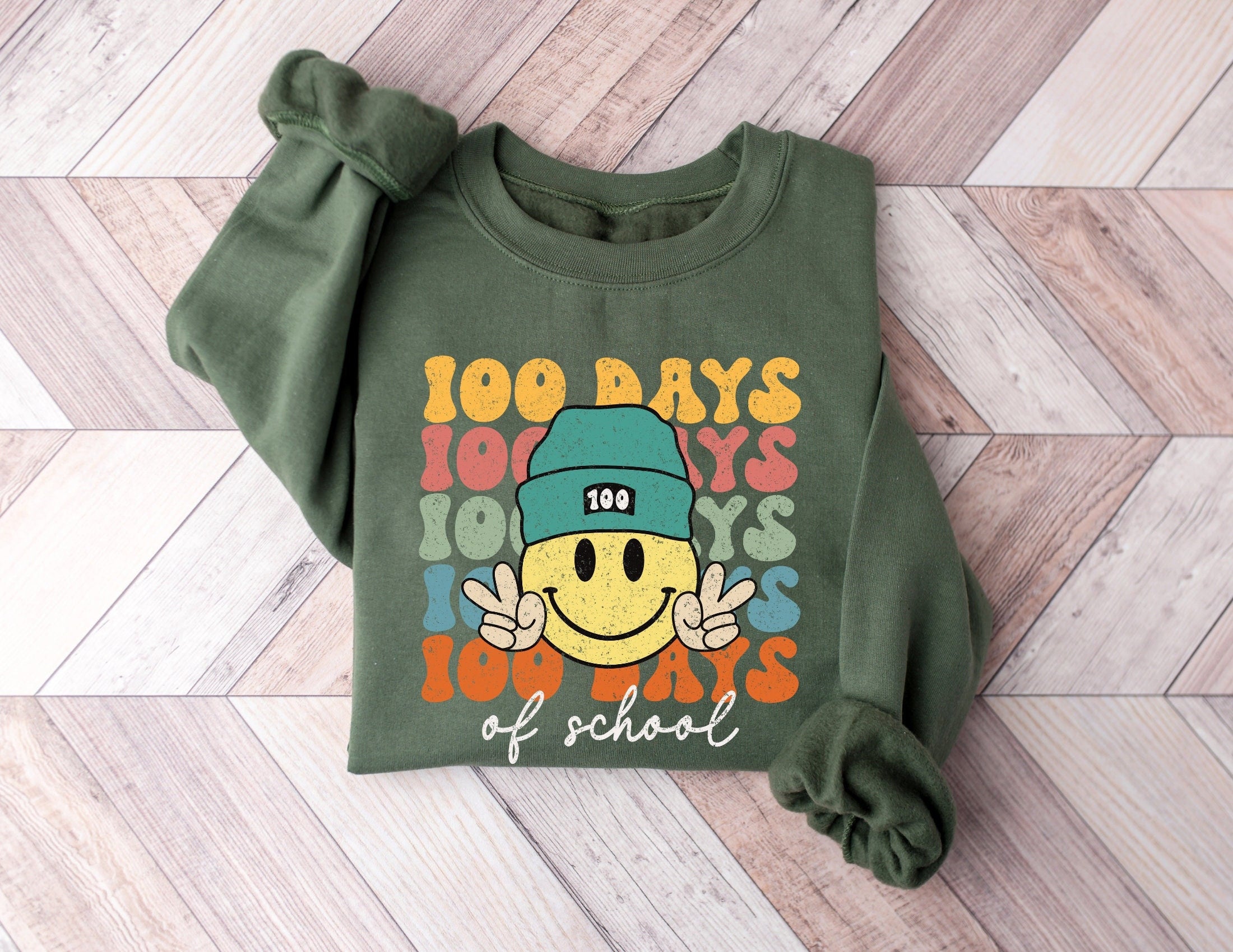 100 Days of School Sweatshirt 100 Days of School Tshirt School Shirt School Sweatshirt School Hoodie Back To School Gift Teacher Gift Hoodie – Fan Favorite · High-Quality Print