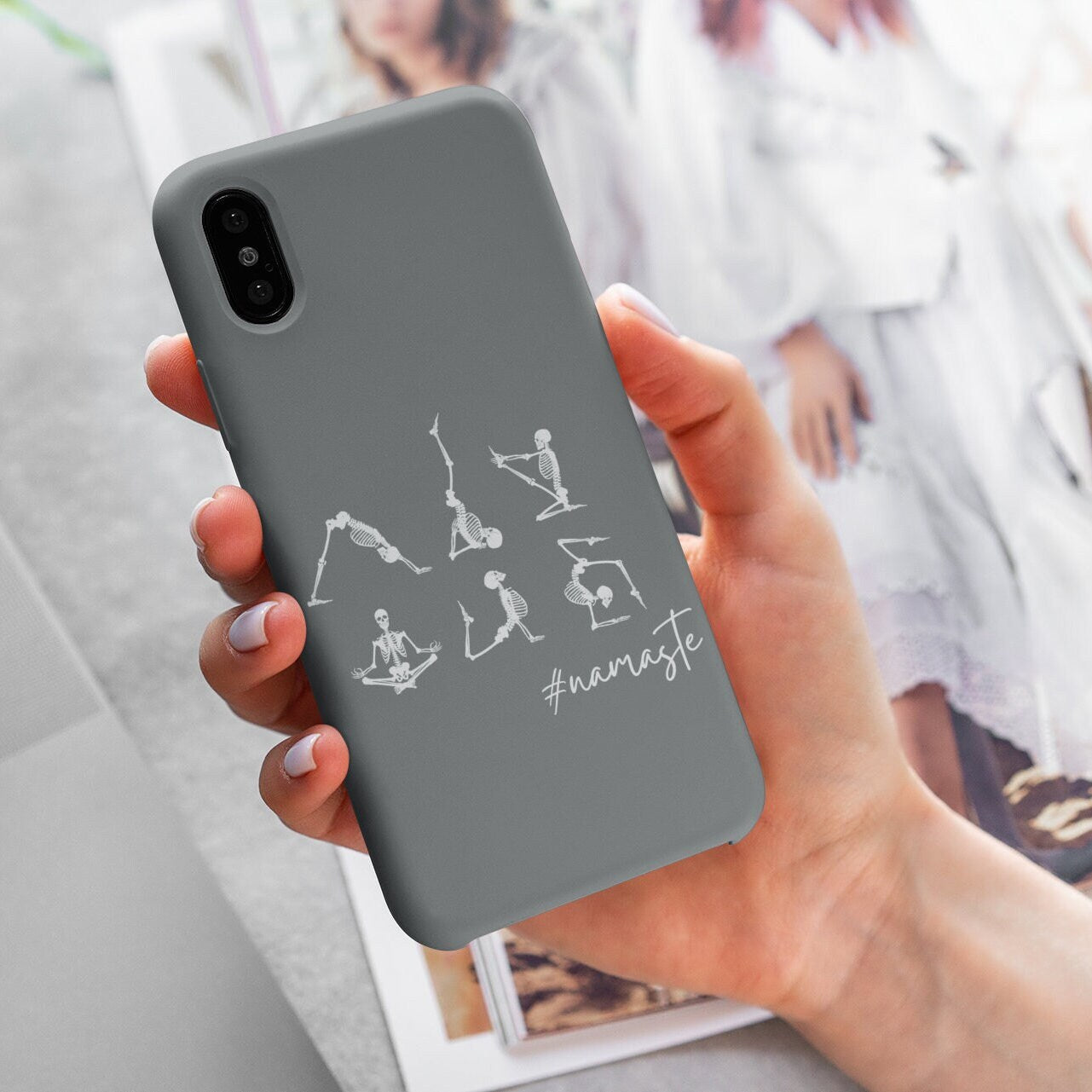 Skeleton Yoga iPhone Case Namaste Yoga Phone Case Zen iPhone Case Gifts For Yoga Lover Yoga Phone Case Graphic Tee – Easygoing Wear · Trending Graphic Apparel