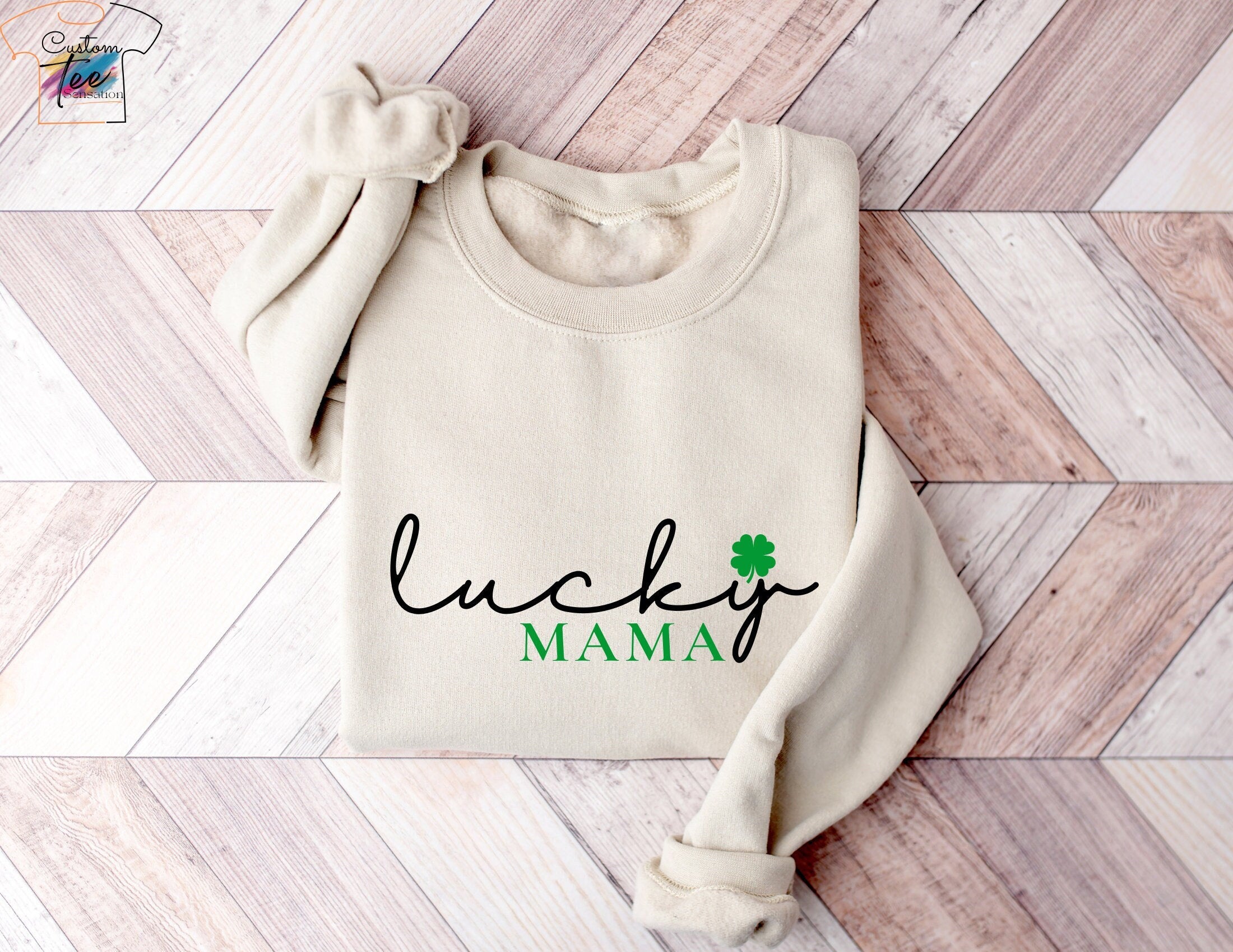 Lucky Mama Tshirt Mom Shirts Mothe39s Days Sweatshirt St Patricks Day Tshirt Clover shirt Saint Patricks Day Tee Womens Mama tshirts Sweatshirt – Easygoing Wear · Perfect For Daily Wear