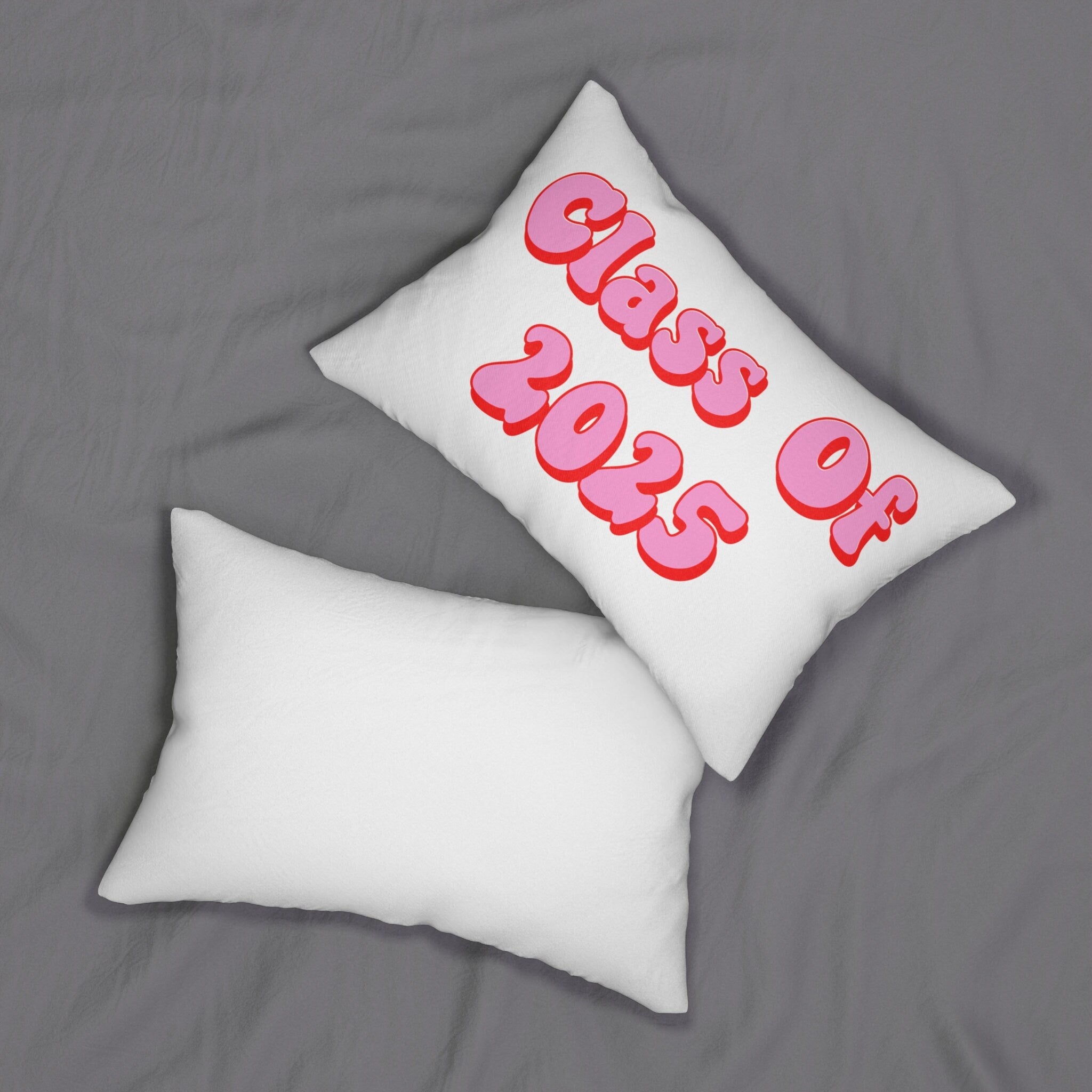 Class of 2025 Senior Bedroom Decor Lumbar Pillow 2025 Seniors Throw Pillow Cute Senior Grad Gift Cute Dorm Decor Graphic Tee – Aesthetic Look · Trending Graphic Apparel