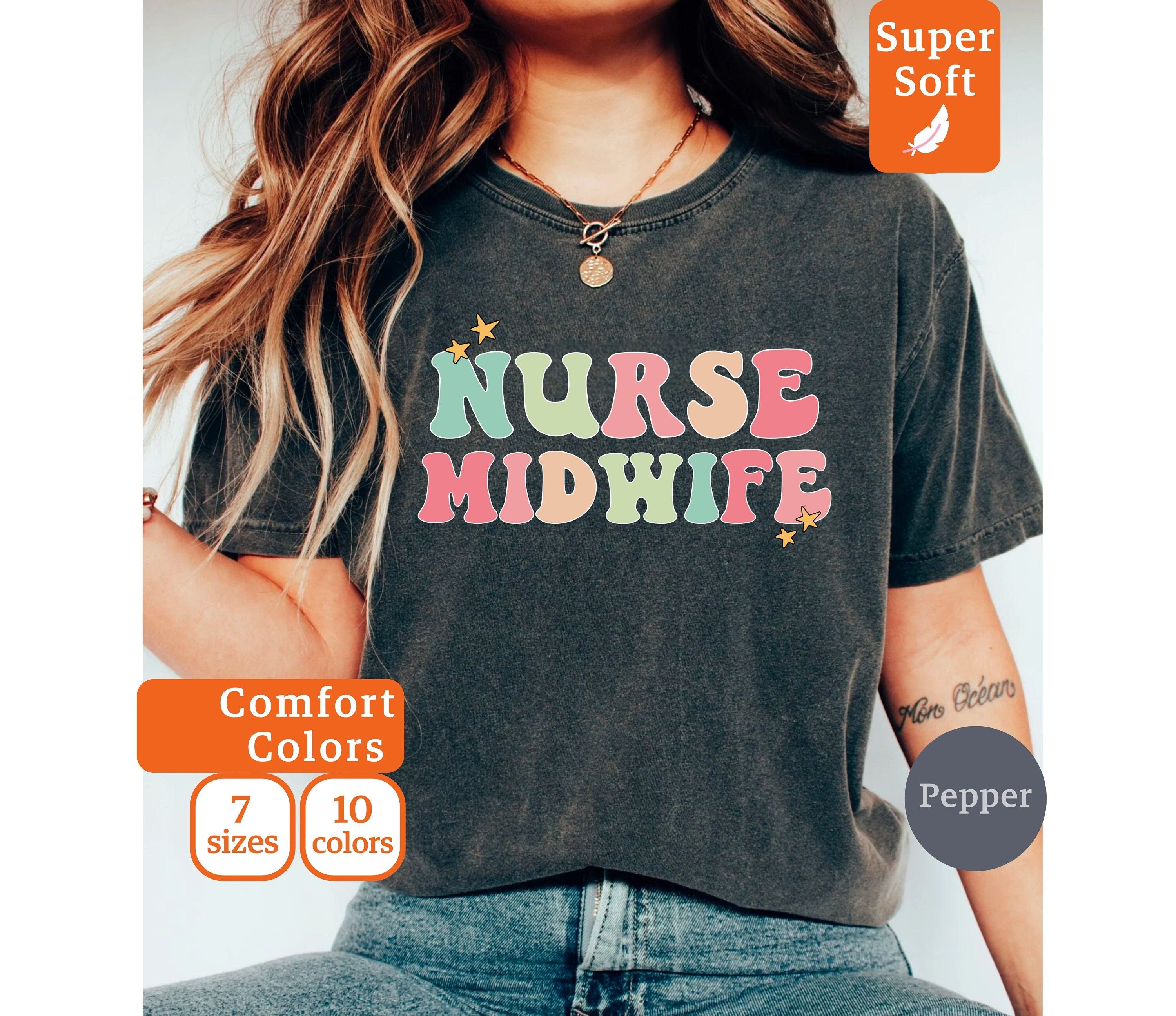 Midwife Shirt Gift for midwife Certified Nurse Midwife Gift CNM Shirt CM Shirt Midwifery tshirt Nurse Midwife Gift Graphic Tee – Everyday Comfort · Top Pick For Any Outfit