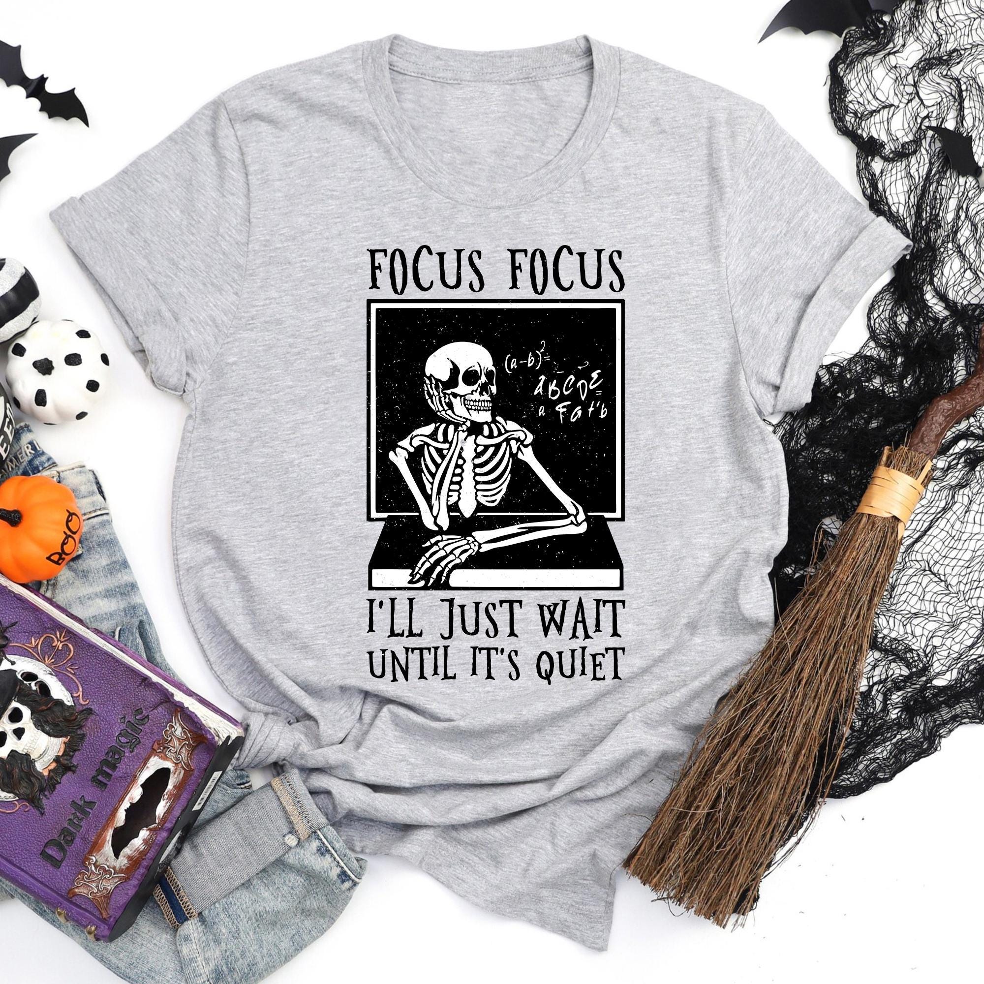 Funny Teacher Back To School Shirt Halloween Teacher Shirt Teacher Halloween T shirt Funny Teacher Skeleton Shirt Teacher Shirts Graphic Tee – Warm & Stylish · Great Gift For Fans