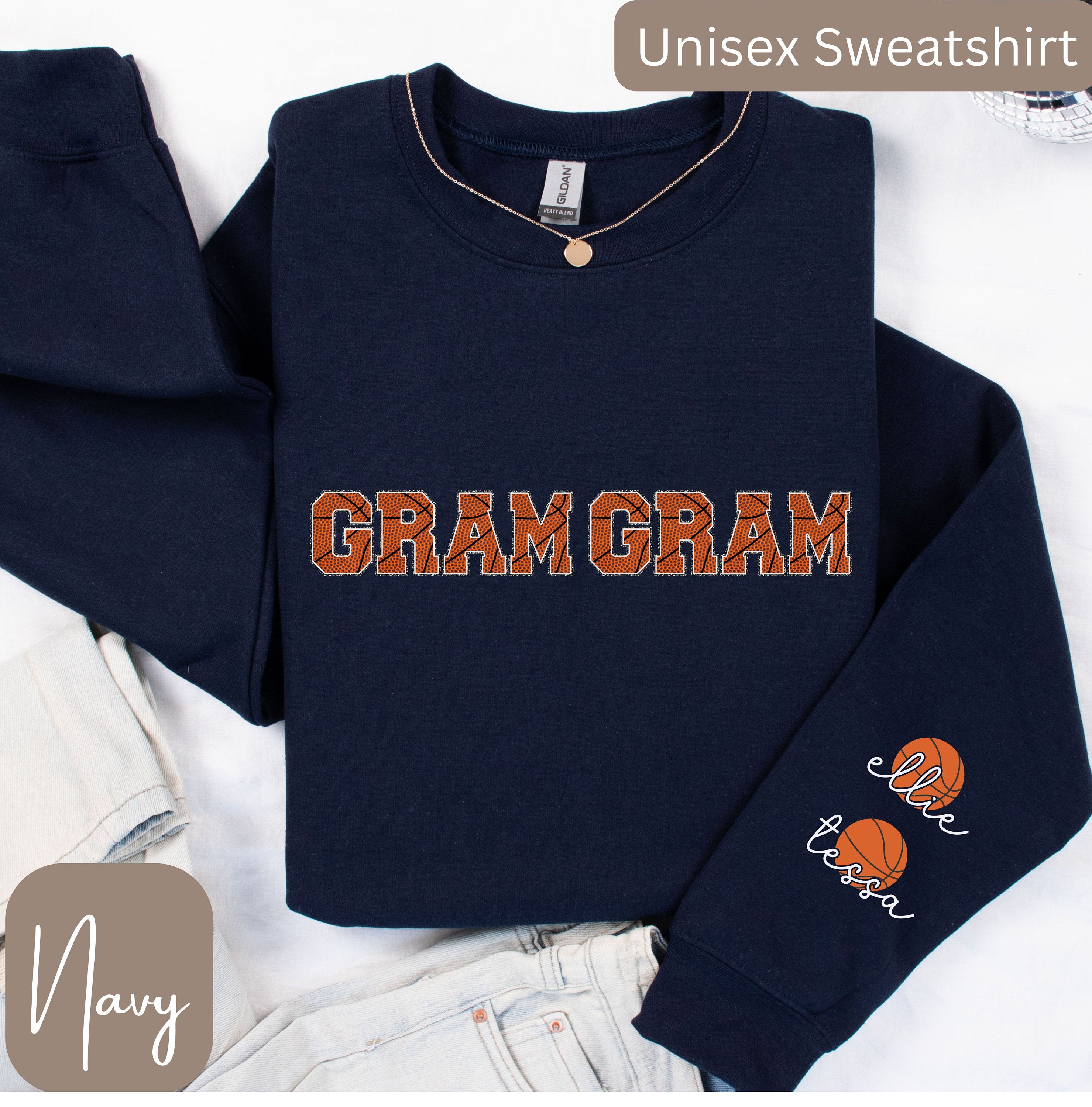 Basketball Gram Gram Sweatshirt Basketball Gram Gram T Shirt Personalized Shirt with Names for Basketball Gram Basketball Gram Gram Gifts Sweatshirt – Fan Favorite · Must-Have Style