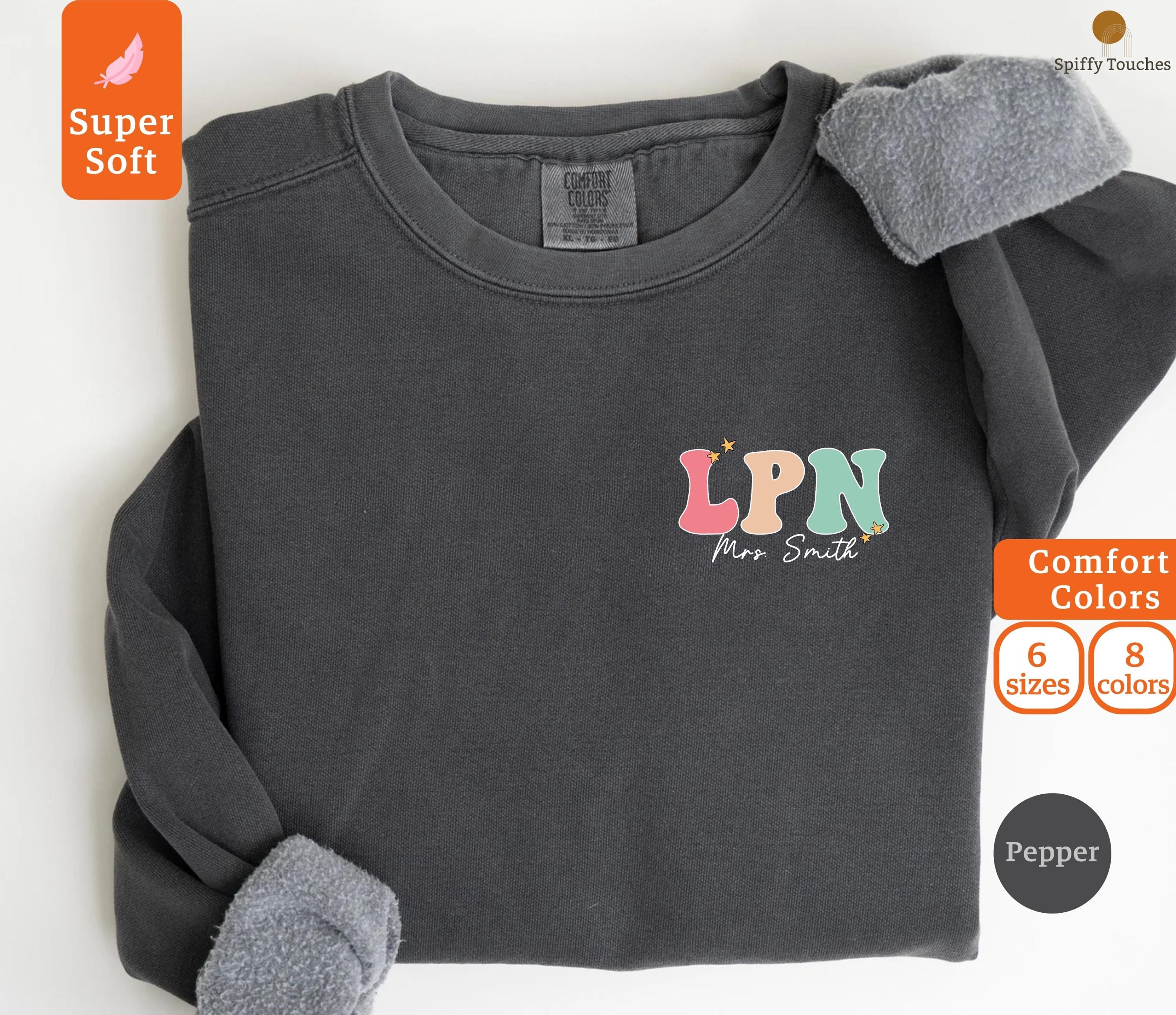 Personalized LPN Sweatshirt Custom LPN Shirt RN Nurse Sweater Lpn Nurse Appreciation Gift Licensed Practical Nurse CrewneckLpn Sweater Sweatshirt – Everyday Comfort · Trending Graphic Apparel