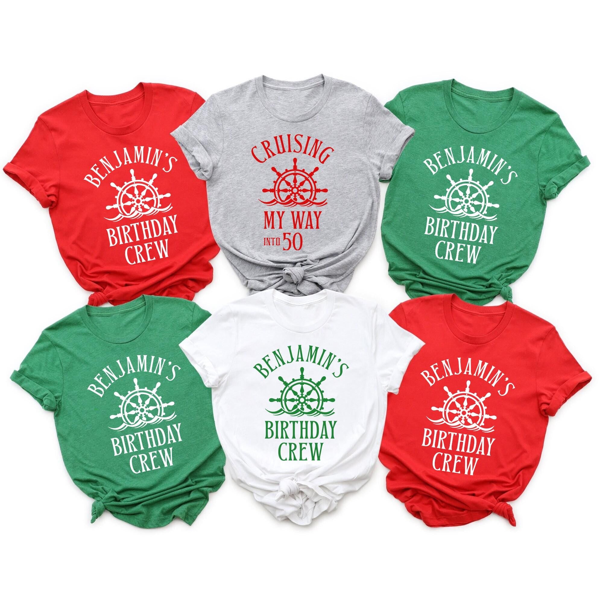 Christmas Cruise Birthday Crew Shirt Personalized Birthday Cruise Shirt Cruise Birthday Party Shirt Cruising Birthday Birthday Squad Graphic Tee – Aesthetic Look · Great Gift For Fans