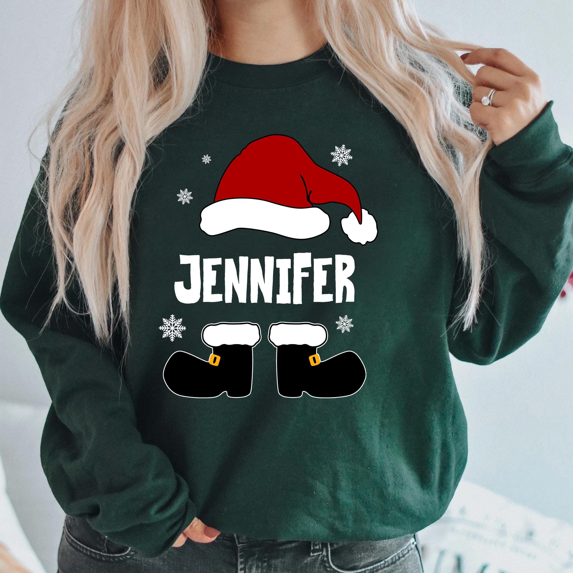 Customized Christmas Sweatshirt Christmas Sweater Baby Toddler Boy Girl Xmas Gift Christmas Kids Shirt Personalized Christmas Name Shirt Sweatshirt – Soft Feel · Top Pick For Any Outfit