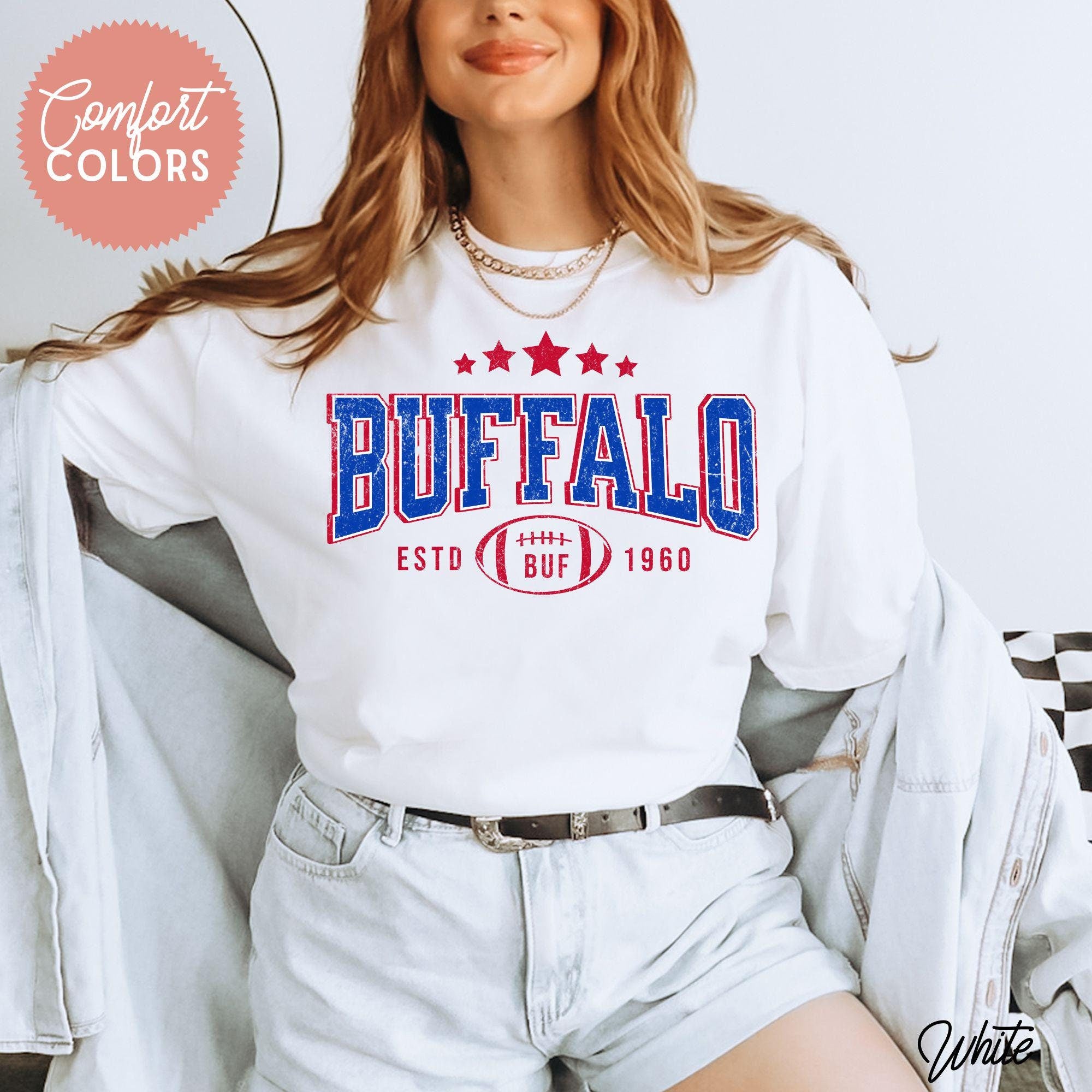 Bill Fanatics Comfort Colors Shirt Vintage Buffalo Football T Shirt Game Day Buffalo Bill Tee Bill Sunday Football Tailgate Gifts Graphic Tee – Easygoing Wear · Trending Graphic Apparel