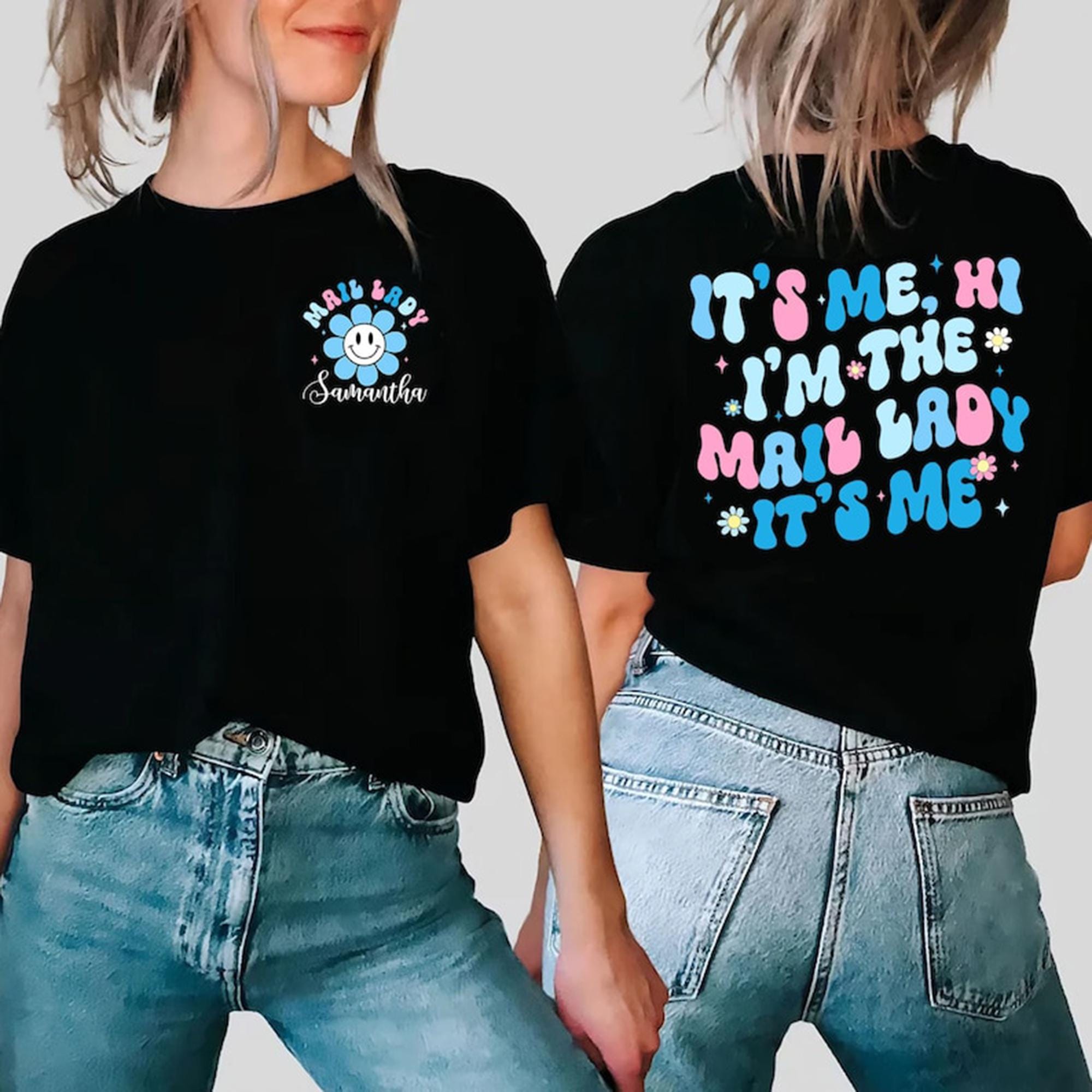 Personalized Mail Lady Shirt It39s Me Hi I39m The Mail Lady Shirt Postal Worker Shirt Mail Carrier Tee Mailwoman Gift Graphic Tee – Feel-Good Design · Trending Graphic Apparel