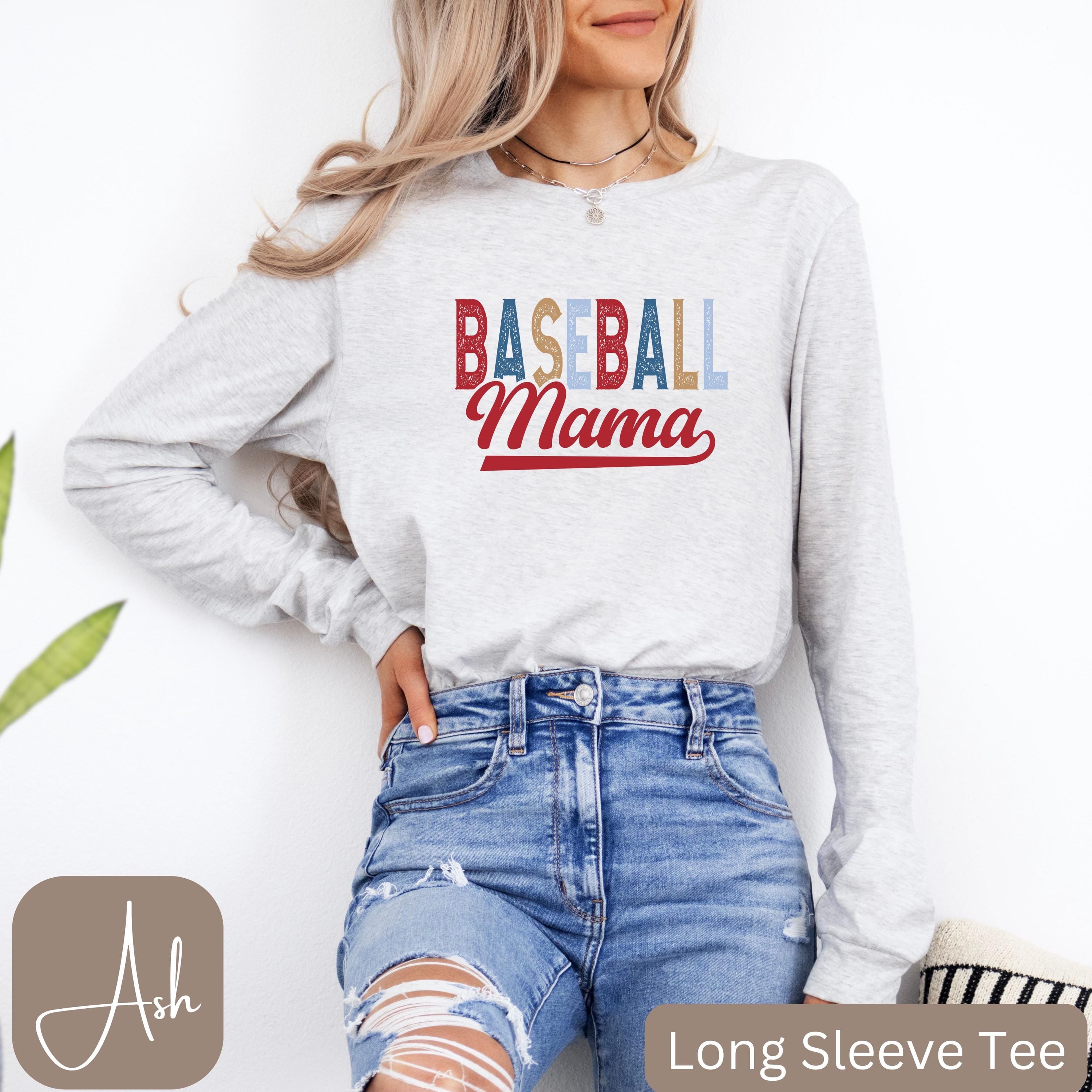 Custom Baseball Shirt Cute Baseball Mom Shirt Baseball Grandma Baseball Auntie Baseball Gifts Baseball Mom Long Sleeve Tee Hoodie Hoodie – Soft Feel · Great Gift For Fans