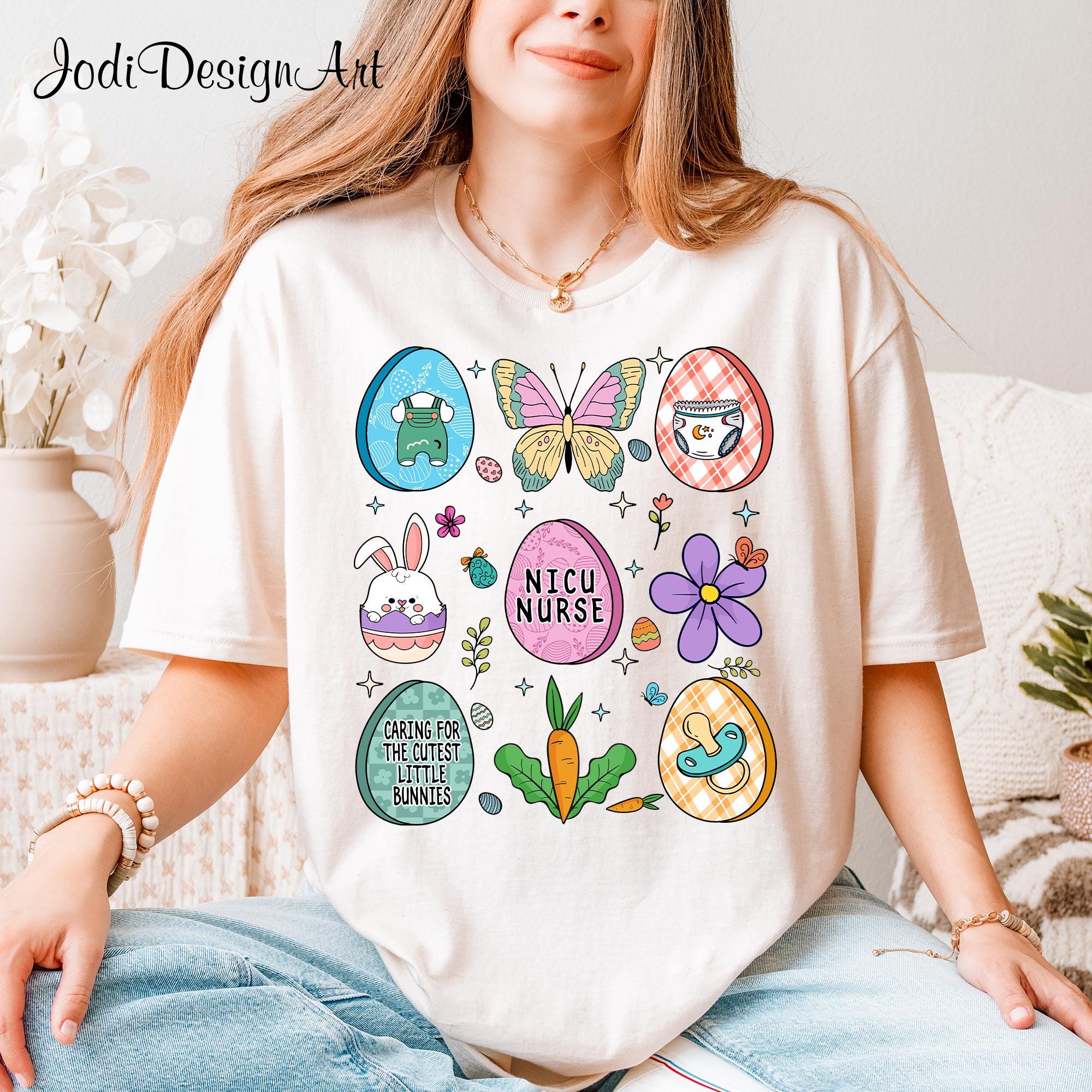 NICU Easter Shirt Easter Neonatal ICU Nurse TShirt Easter Gift For NICU Nurse Cute Nicu Easter Tee Nurse Easter T Shirt for Nicu Nurse Graphic Tee – Premium Graphic · Must-Have Style