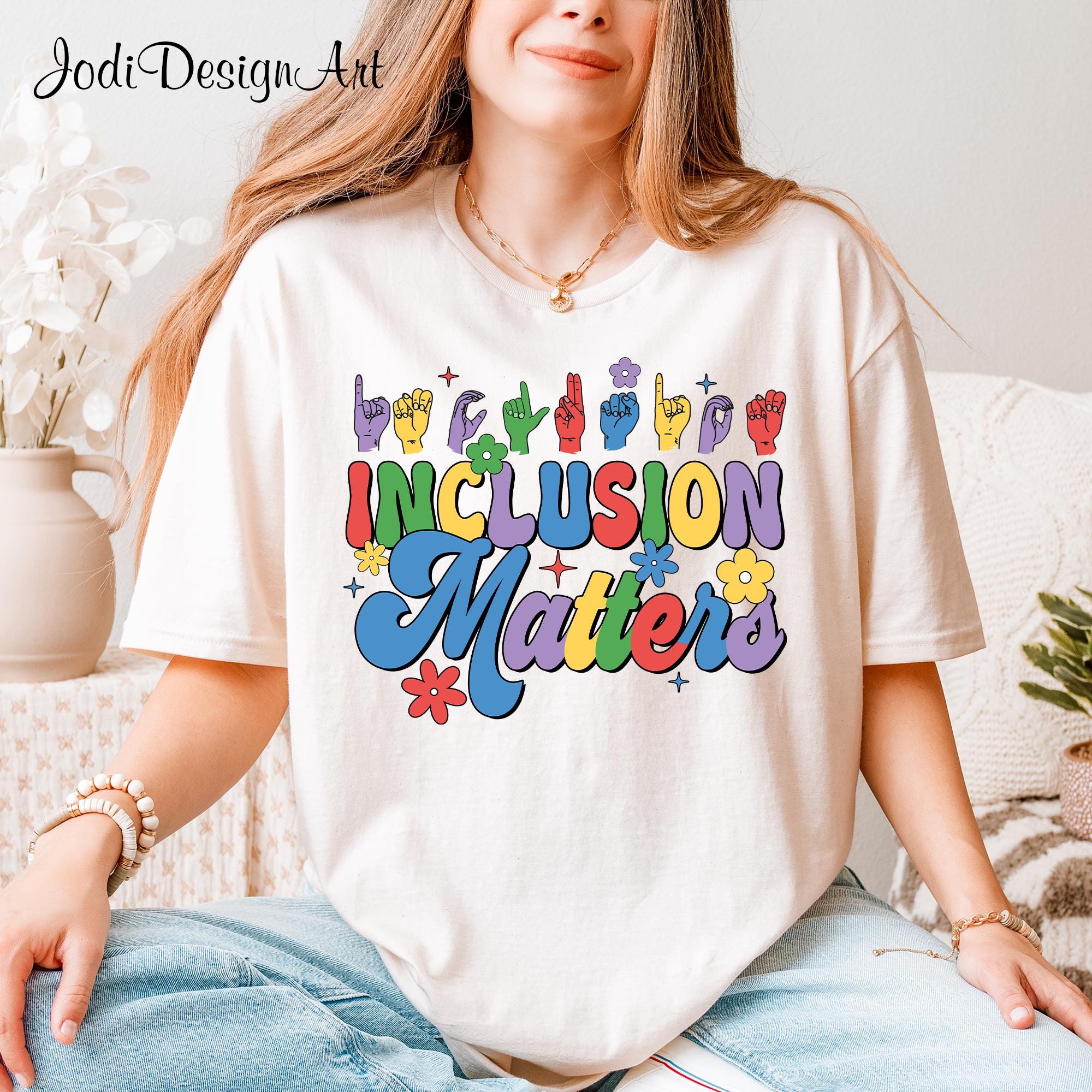 Inclusion Matters Shirt Autism Awareness Shirt ASL Language Shirt Special Education Mindfulness Shirt Equality Neurodiversity Graphic Tee – Aesthetic Look · Top Pick For Any Outfit