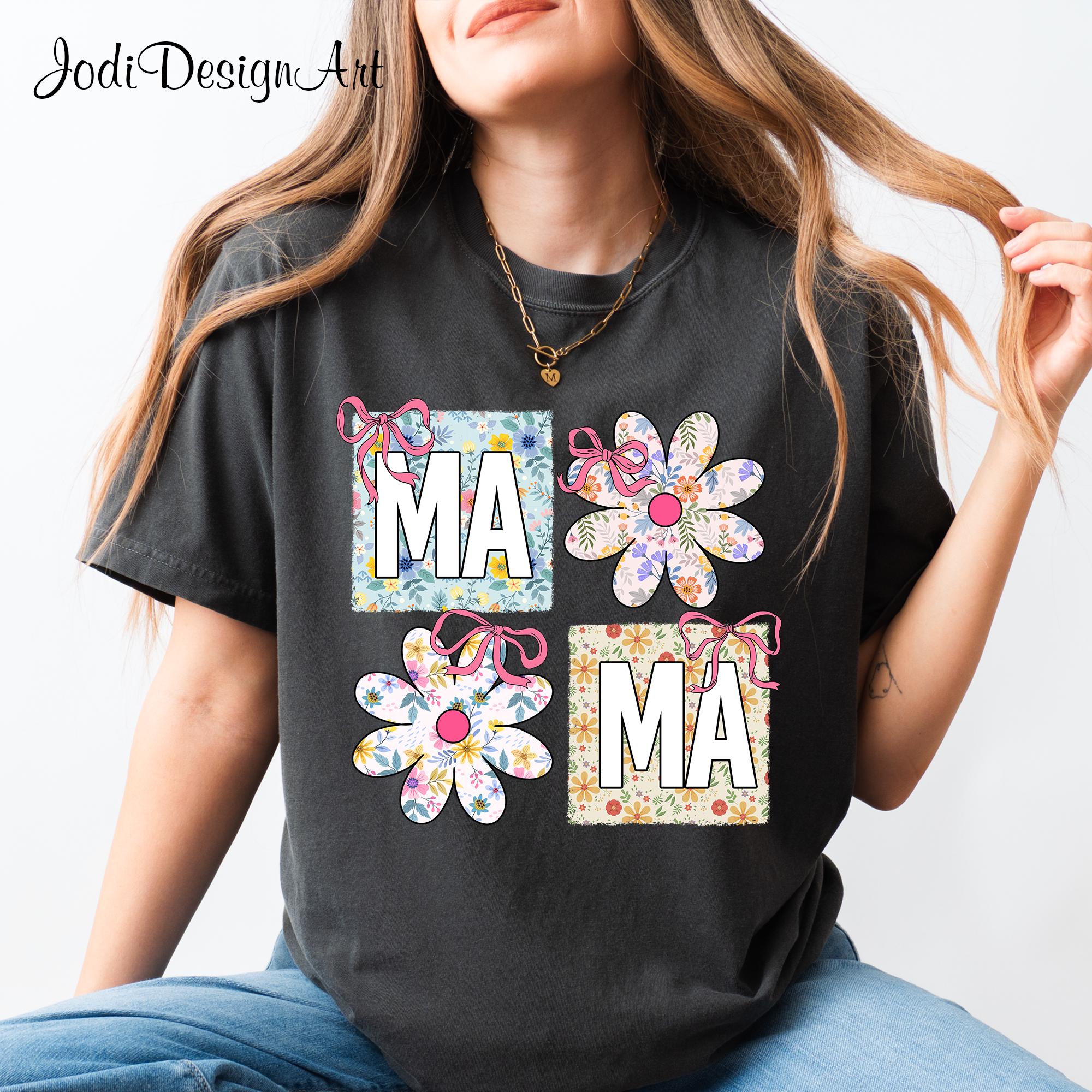 Floral Mama Shirt Coquette Mama Shirt Mama Flowers Mothers Day Shirt Mama Bow Shirt Boho Mama Shirt Mothers Day Gift Gift Mom Mama Graphic Tee – Soft Feel · Trending Graphic Apparel