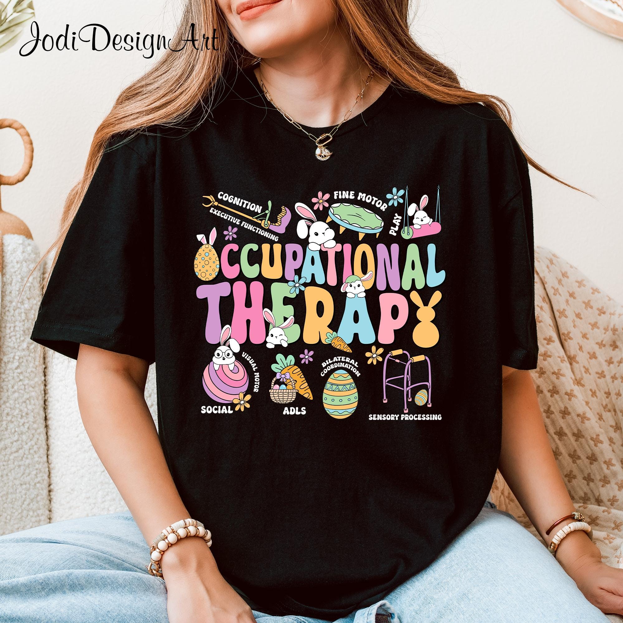 Easter Occupational Therapist Shirt OT Assistant Shirt Easter Gift Therapist Shirt Easter Therapist Shirt Occupational Therapy Shirt Graphic Tee – Feel-Good Design · Top Pick For Any Outfit