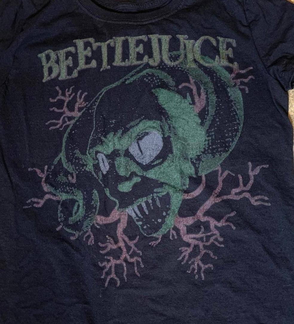 Beetlejuice PreOwned Small Black Shirt Graphic Tee – Soft Feel · Great Gift For Fans