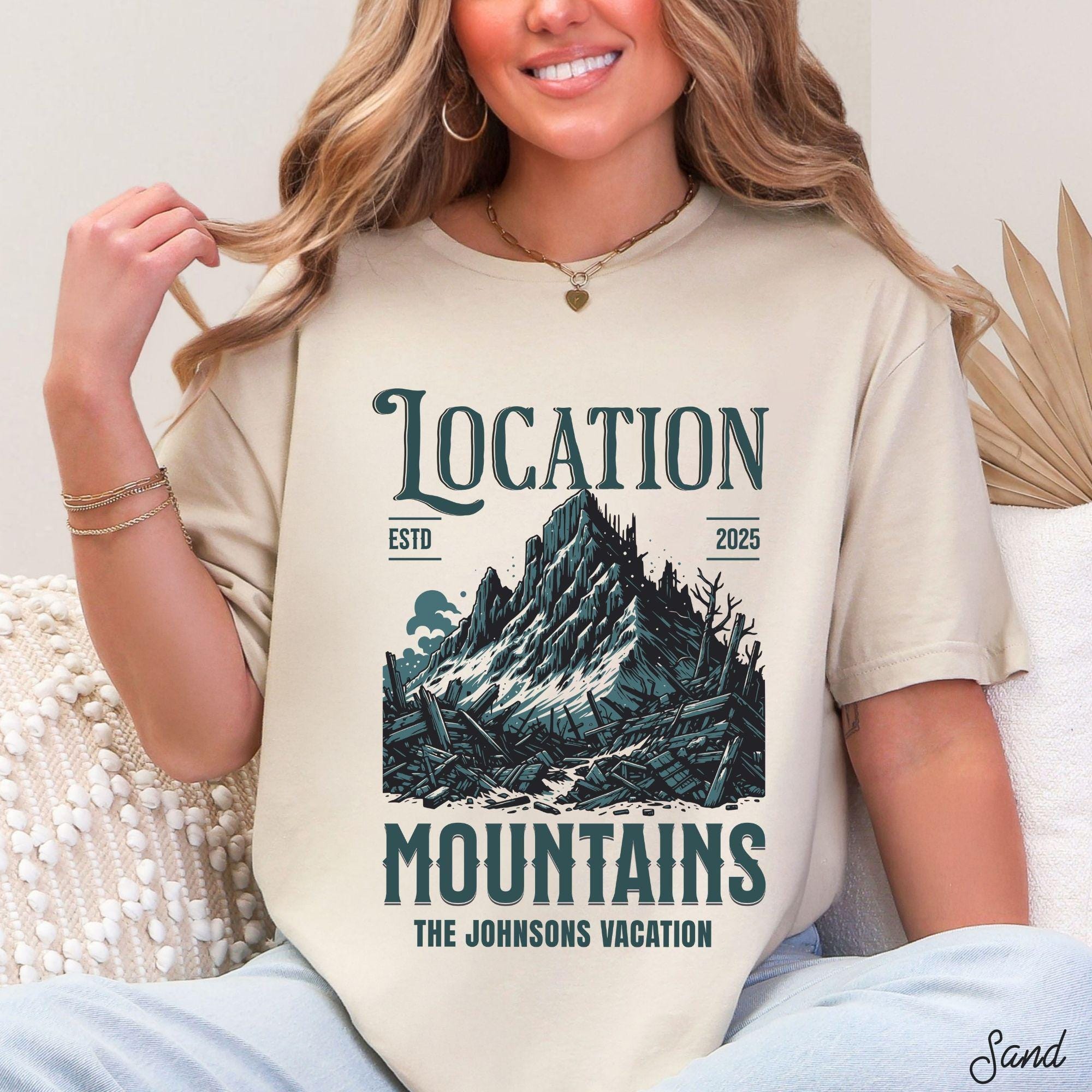 Custom Family Vacation Shirt 2025 Matching Mountain Adventure Tee Summer Camp Life Shirt Personalized Reunion Shirt Outdoor Group Shirt Graphic Tee – Premium Graphic · High-Quality Print
