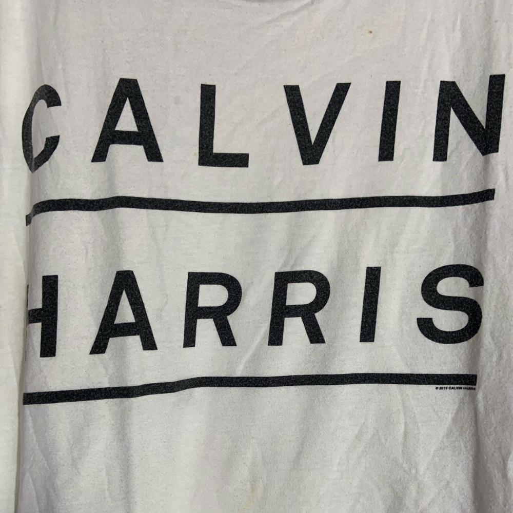 Calvin Harris Xlarge white graphic vintage T shirt Graphic Tee – Aesthetic Look · Top Pick For Any Outfit