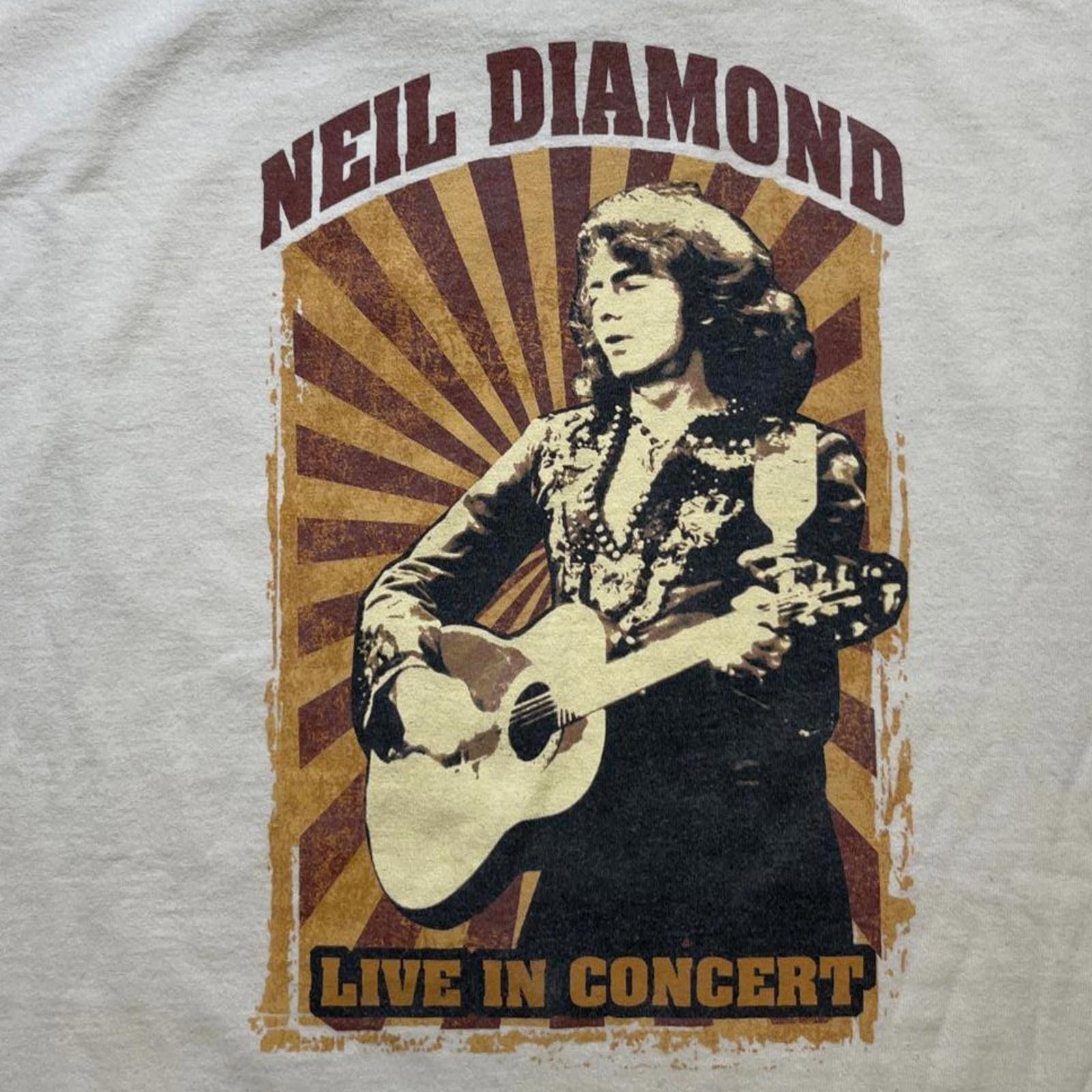 Neil Diamond 2008 World Tour Preowned 2XL Band T shirt Graphic Tee – Fan Favorite · Great Gift For Fans